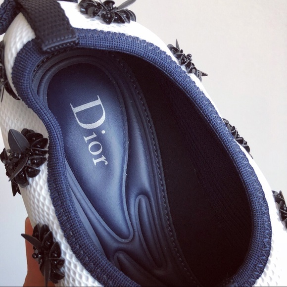 Christian Dior fusion Black White Flower Sneaker - Picture 5 of 5
